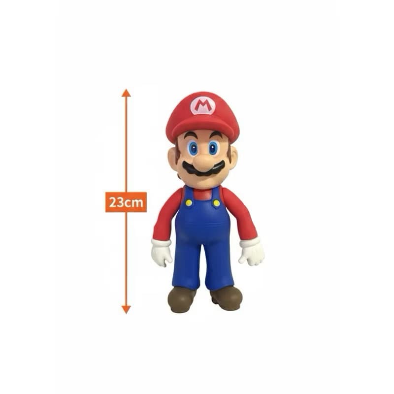 Boneco Im super Mario Bros 23cm Vinil Personagem Clássico Infanti