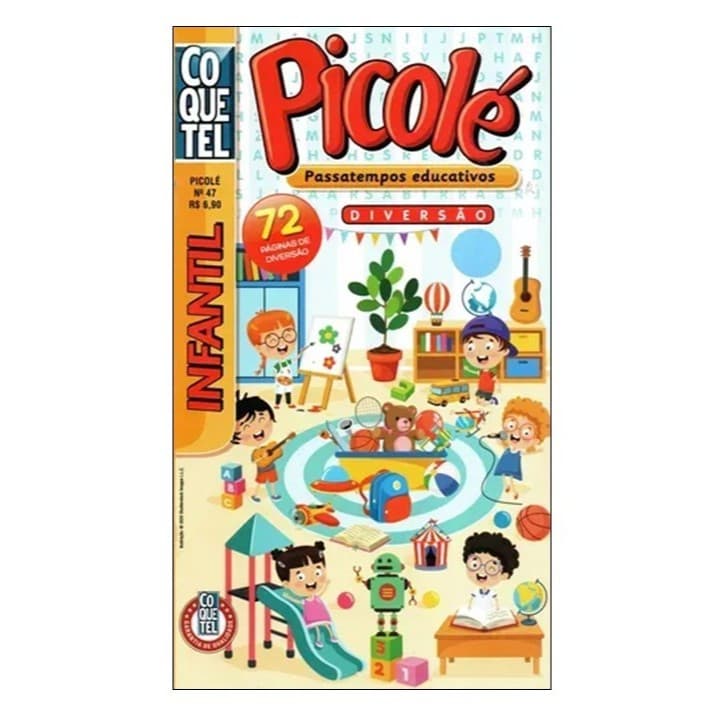 Almanaques Picolé Coquetel  Revistas  Passatempos Educativos 72 Páginas