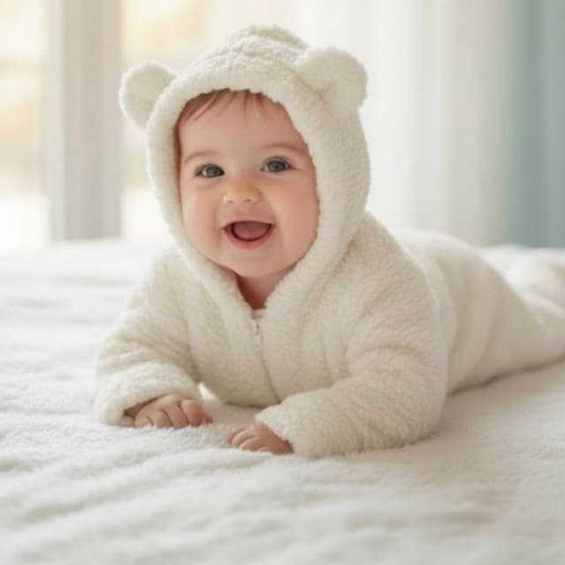 Macacão para Bebê Teddy Carneiro Inverno Frio Pelucia Bichinho