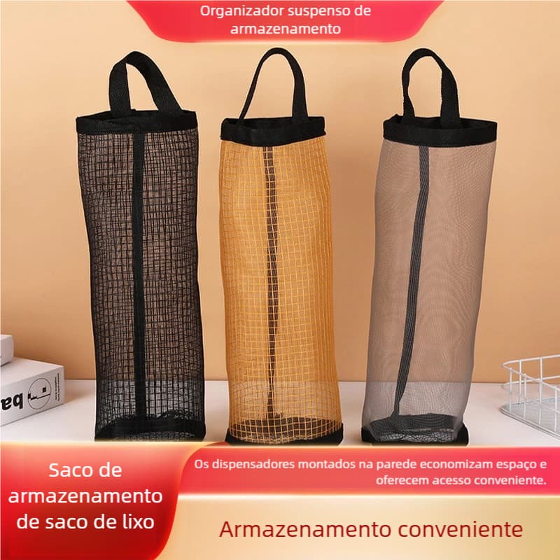 Organizador de Sacolas de Cozinha - Dispenser de Plástico para Bolsas de Compras