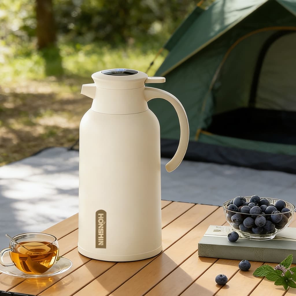 Garrafa Térmica Inteligente 1L, Display Digital, Mantém seu Café ou Suco na Temperatura Perfeita