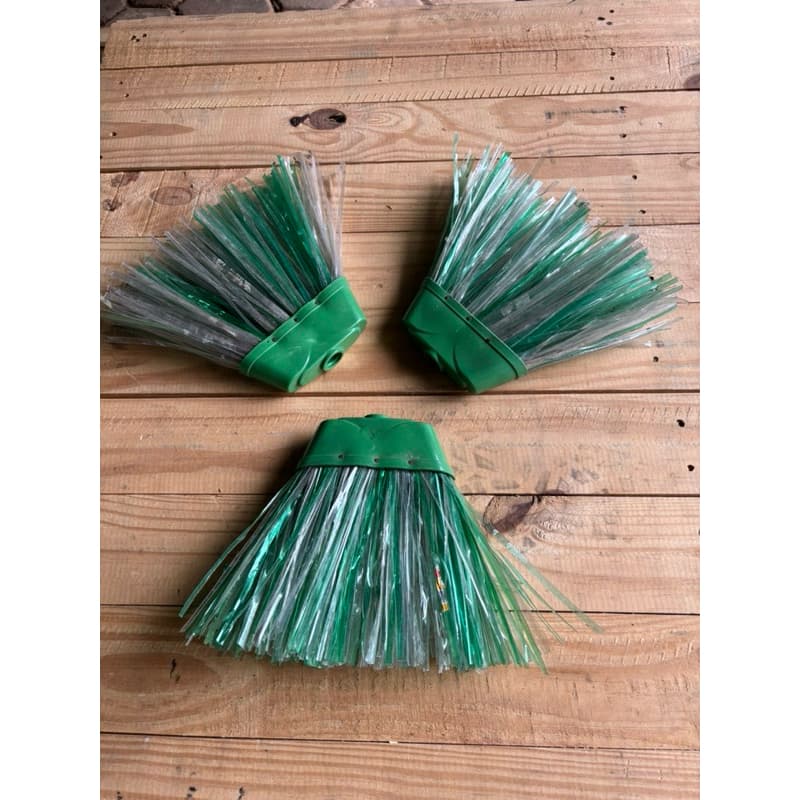 kit 3 vassouras ecologica de garrafa pet