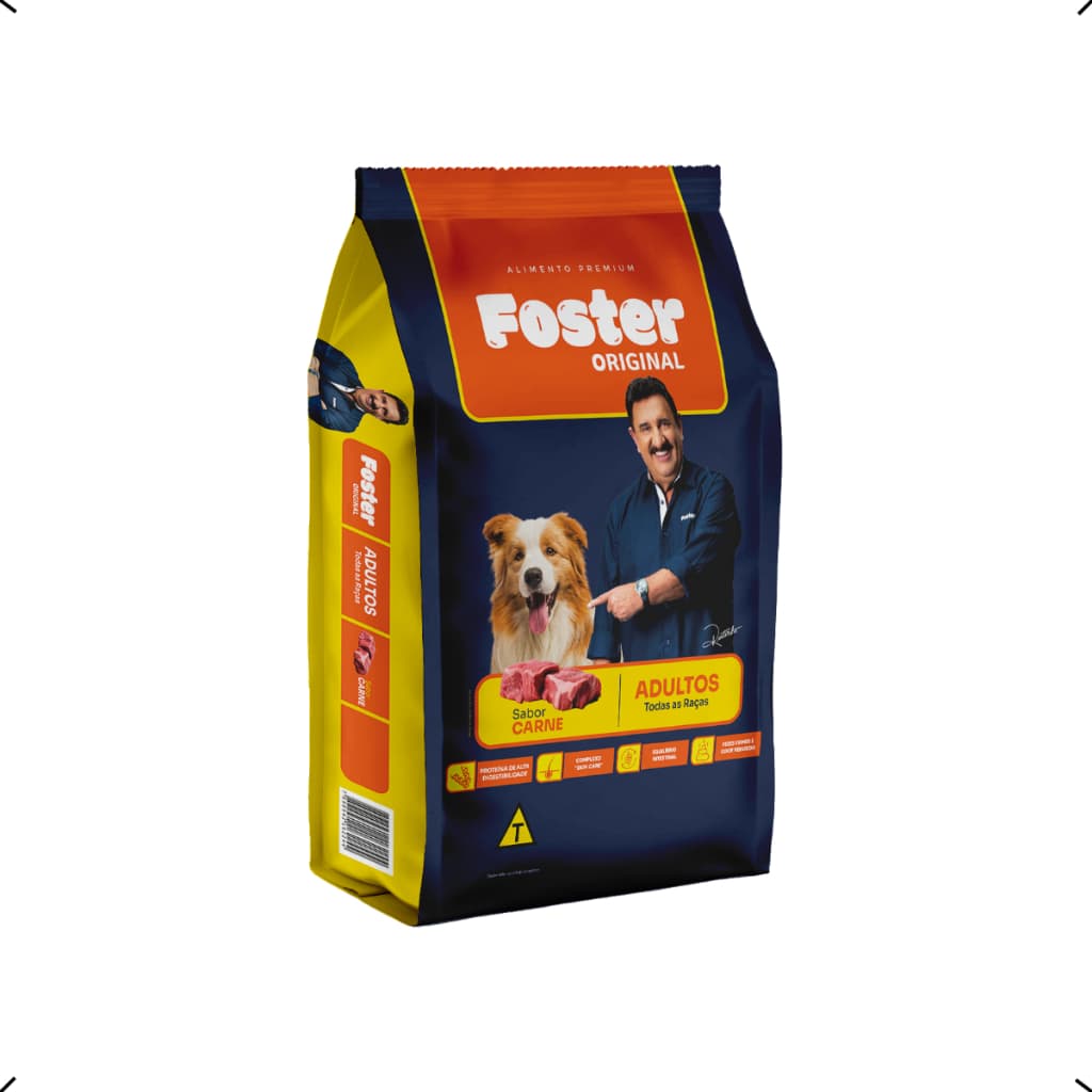 RAÇÃO PREMIUM FOSTER ORIGINAL ADULTO TODAS AS RAÇAS 15KG