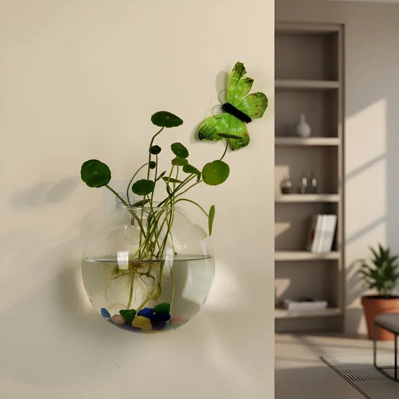Vaso De Vidro Pendurado Plantas Recipiente Home Decoração 