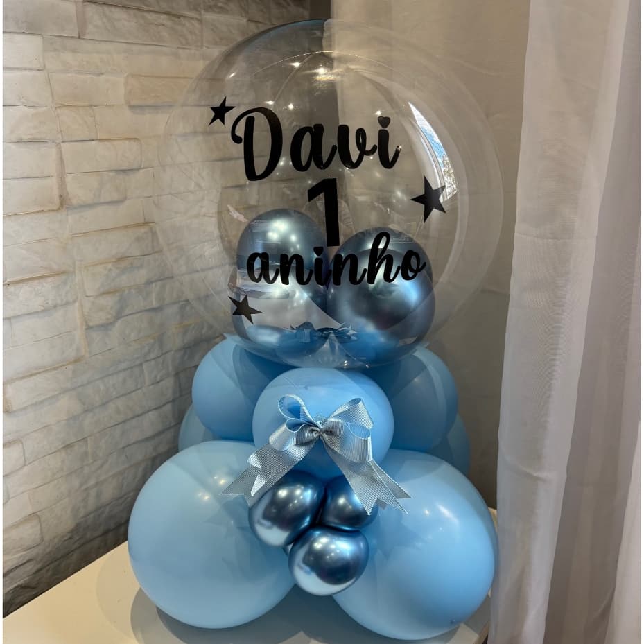 Kit Balão Personalizado para Aniversário Bexigas com frase adesivo