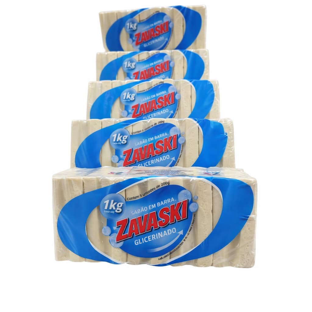 Sabão em Barra Glicerinado 5 Barras 200g
