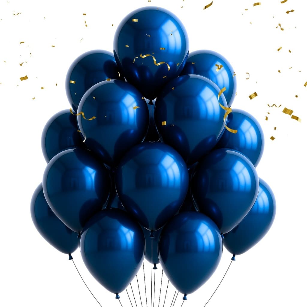 50 Balão Bexiga Metalizada Nº 10 Festa Aniversário Eventos Decoração Casamento - Diversas Cores Cromadas