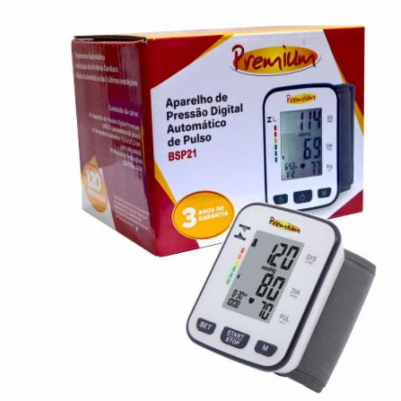 Aparelho De Pressão Digital Automático De Pulso BSP21 Premium