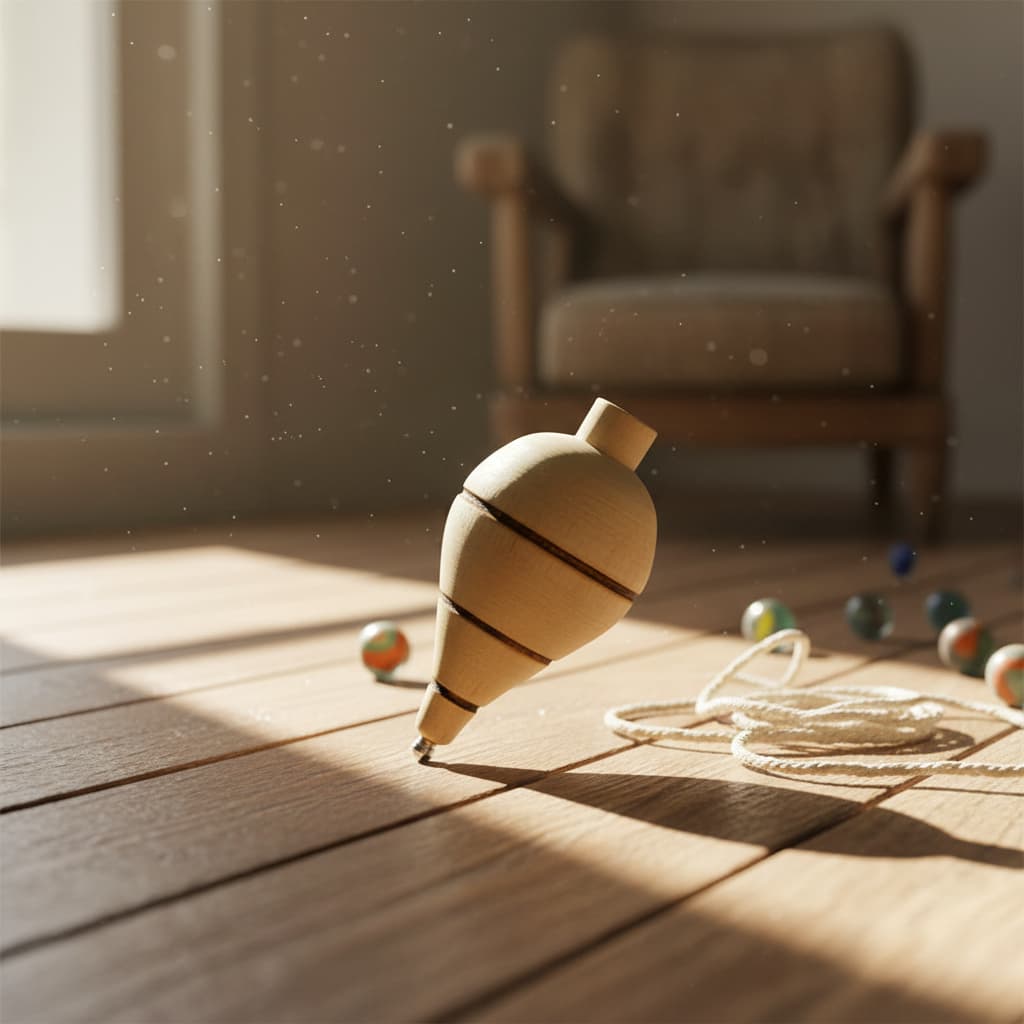 Pião Madeira Brinquedo Retrô Fieira Nostalgia Brincadeira Jogo Antigo Crianças Adulto Unissex