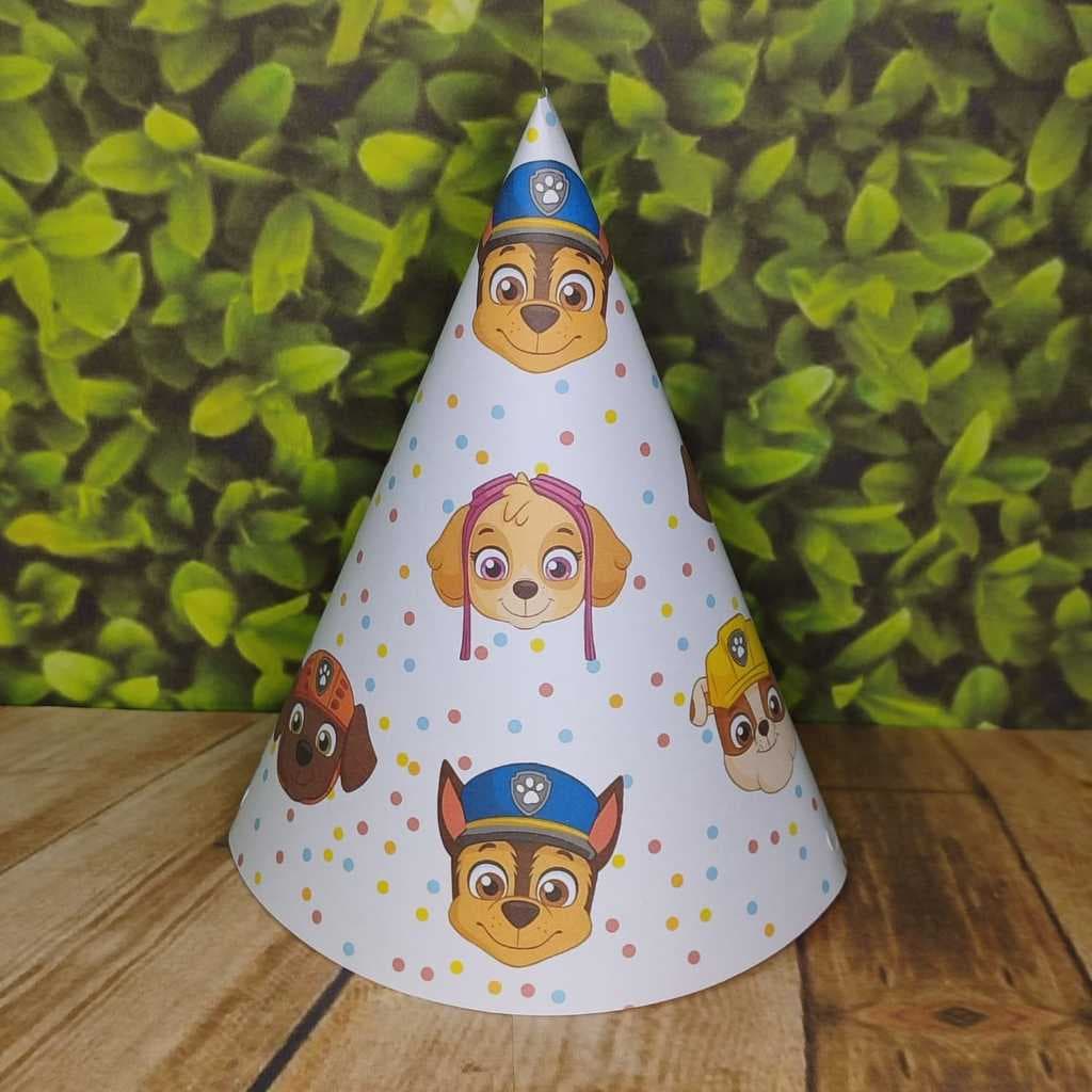 CHAPÉU DE FESTA TEMA PATRULHA CANINA - ACOMPANHA ELÁSTICOS GRÁTIS