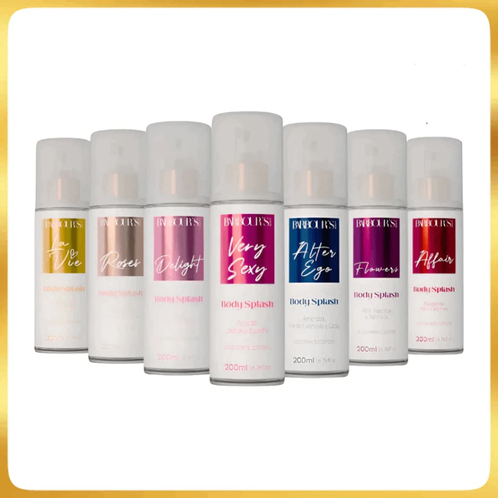 Body Splash Feminino Barbours Beauty Linha Completa 200ml Original