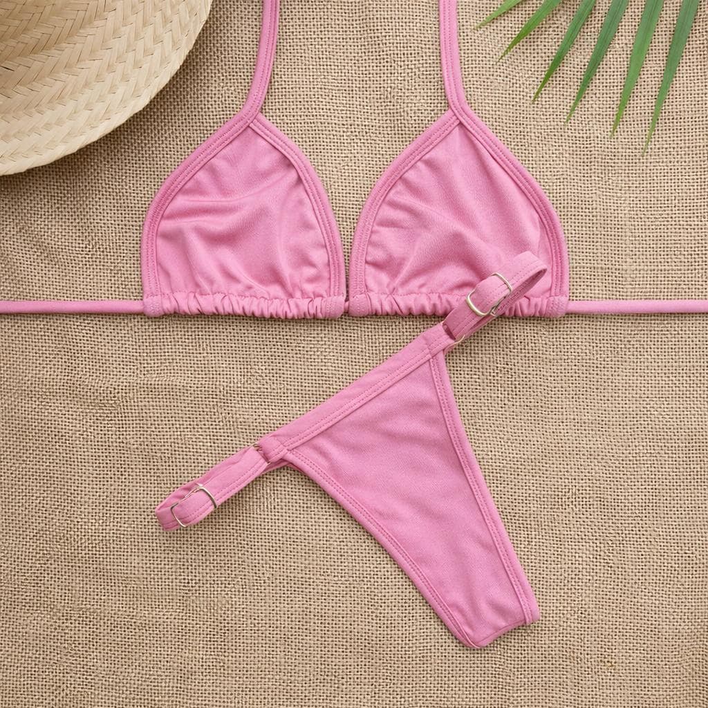 Biquíni Cortininha com Fio Dental Modelo Ajustável Confortável e Estiloso