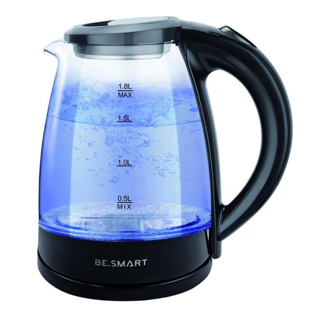 Chaleira Elétrica De Vidro 1,8 Litros Vidro - Be Smart Cor Preto