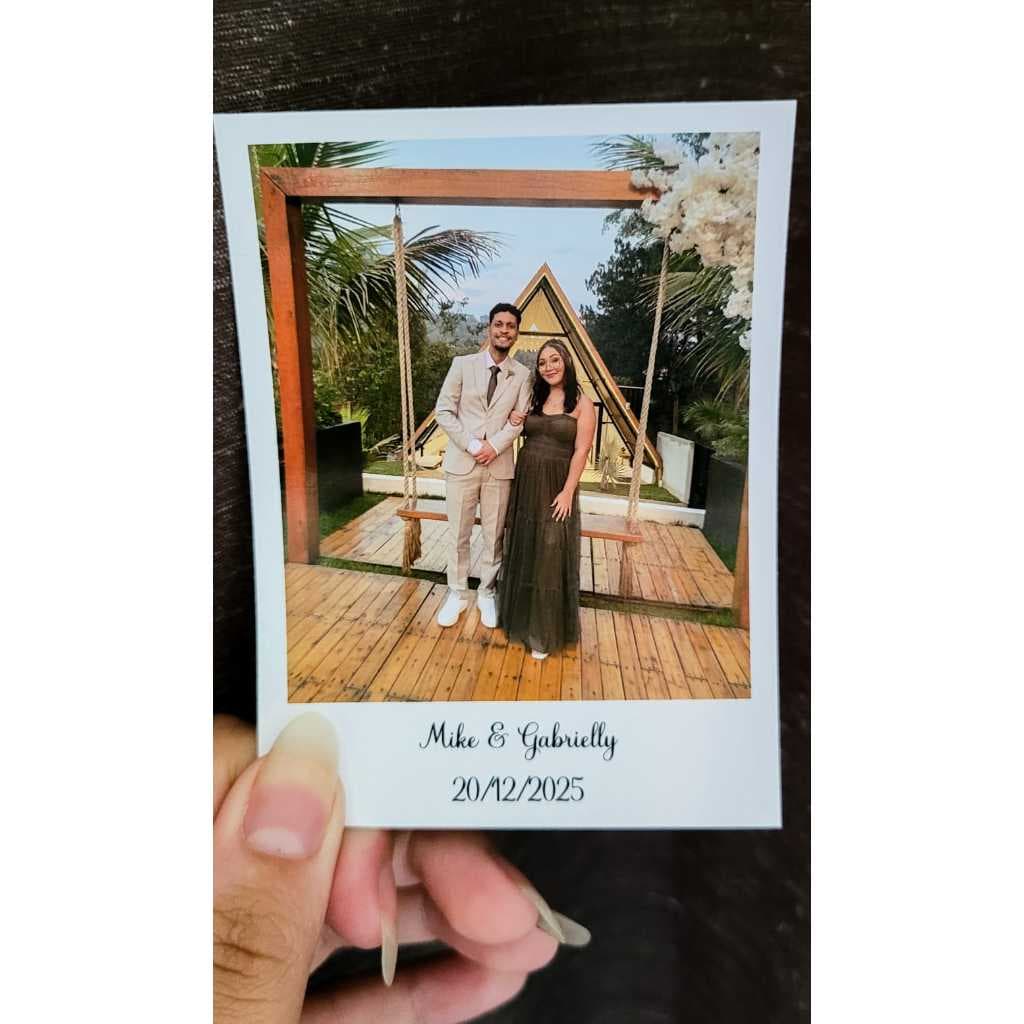 Foto para Casamento Nome e Inicial com Ímã ou sem Ímã Tamanho 7,5x10 Impressão Premium