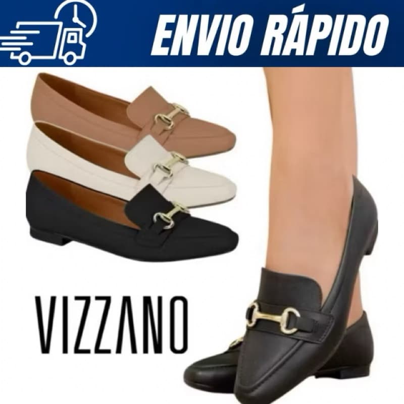 Mocassim Feminino Vizzano Bico Fino Confortável Original 1351.106