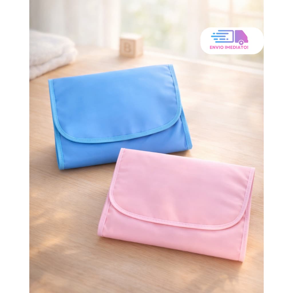 Trocador de Fralda Bebê Portátil Impermeável Acolchoado dobrável