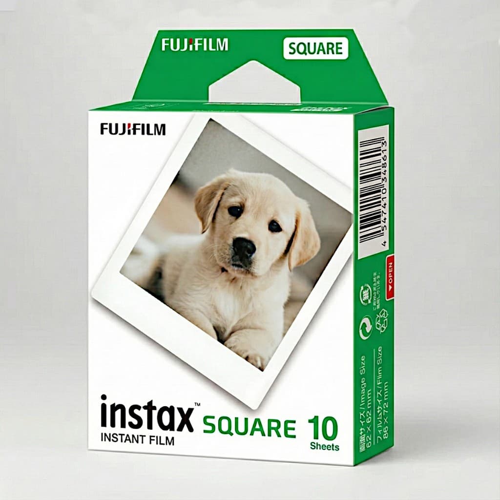 Filme Instax Square Fujifilm 10 Fotos para Câmera Sq1 Sq6 Sq20 Borda Branco - Original