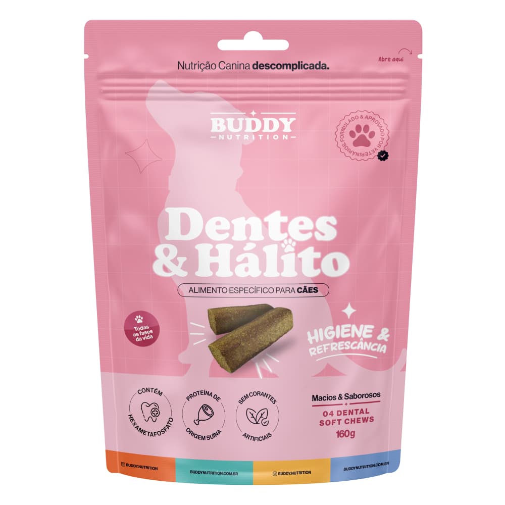 Dentes & Hálito - Cuidado Oral Para Cães - Buddy Nutrition