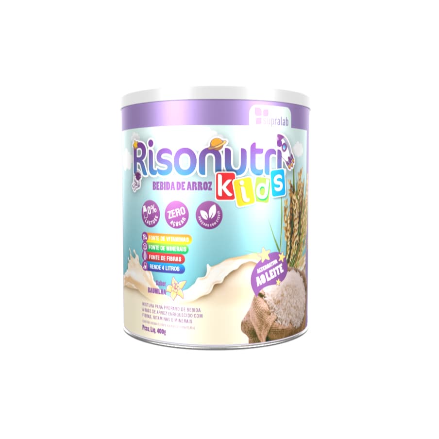 Risonutri Kids Bebida De Arroz, Alternativa Ao Leite-Supralab 400g
