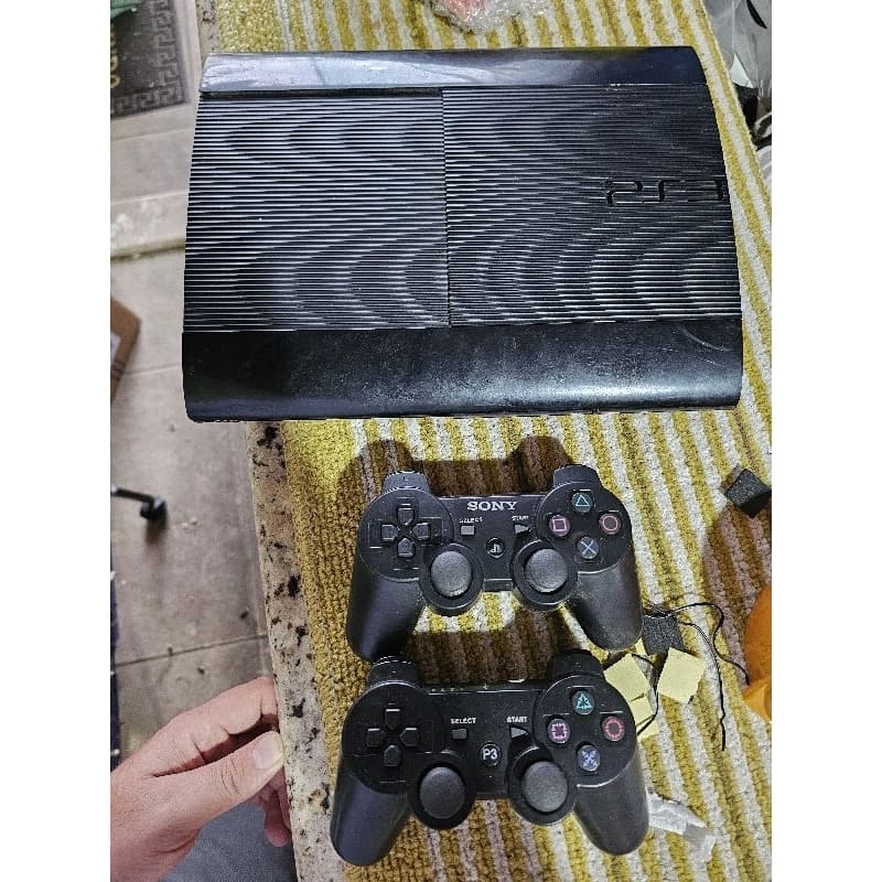 ps3 com hen 2 controle e cabos