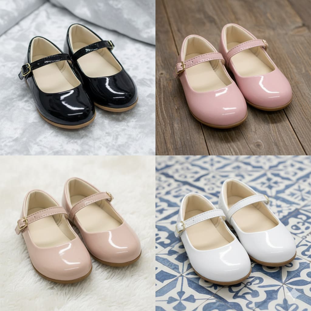 Sapatilha Infantil Menina Verniz Bailarina Confortável Escolar Antiderrapante 16 ao 35