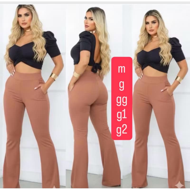 calças fler com bolso 38/40/42/44/46/48/50