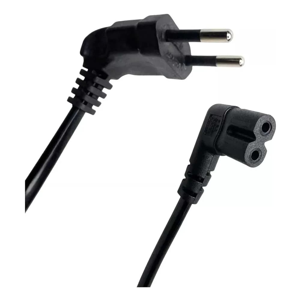 Cabo De Força Energia Bipolar 90º Tv Samsung LG Tcl Smart Ps3 Ps4 Impressora Tipo L 90 Graus Alimentação X-cell Xc-cf-12