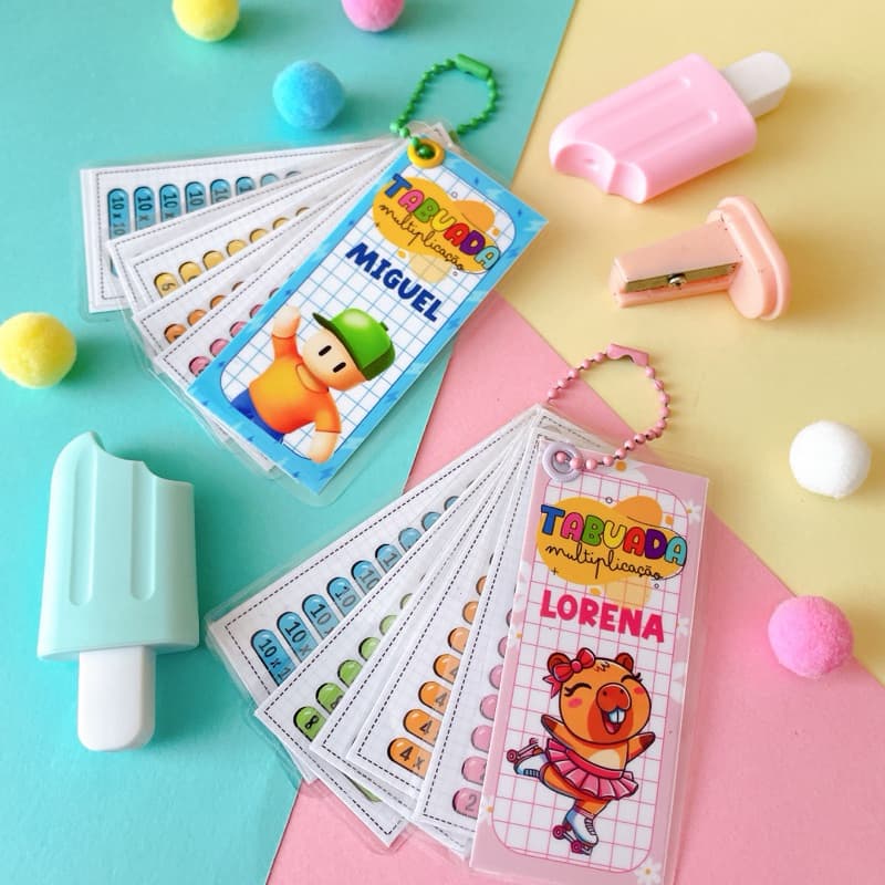 Tabuada Personalizada|Plastificada|Material Escolar