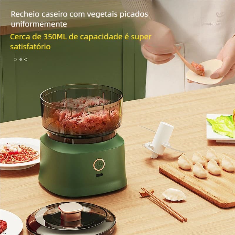 Moedor Elétrico Multifuncional 350ml - Para Carne, Legumes e Mais