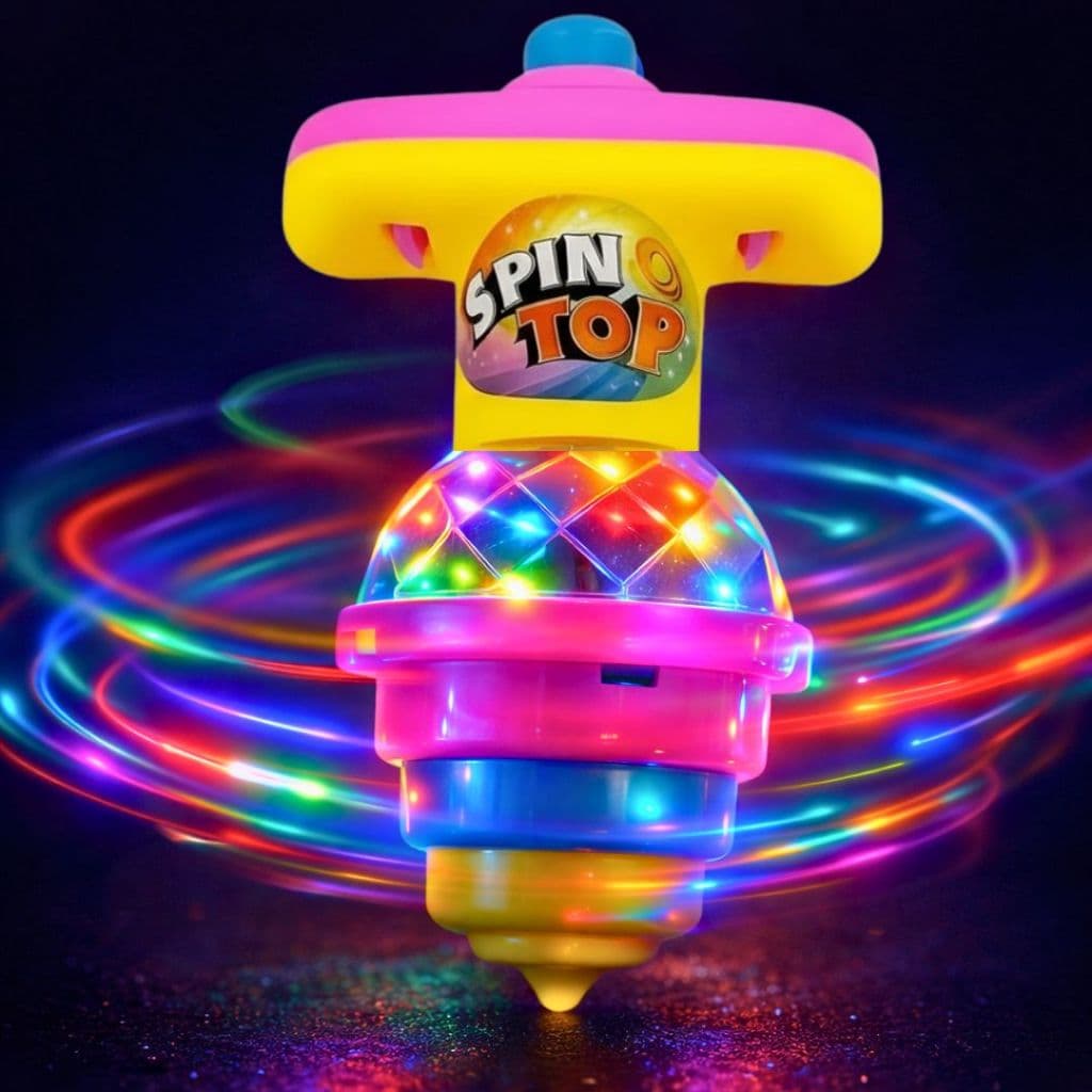 Pião Luminoso Com Lançador Automático Pião Com Luz Brinquedo Infantil Para Meninos E Meninas