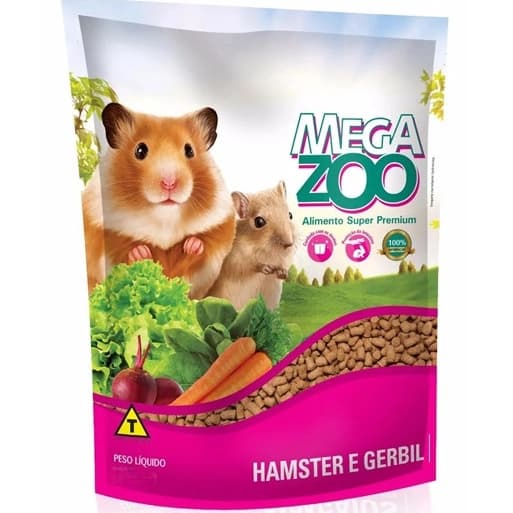 Ração Extrusada para Hamster e Gerbil Megazoo 300g