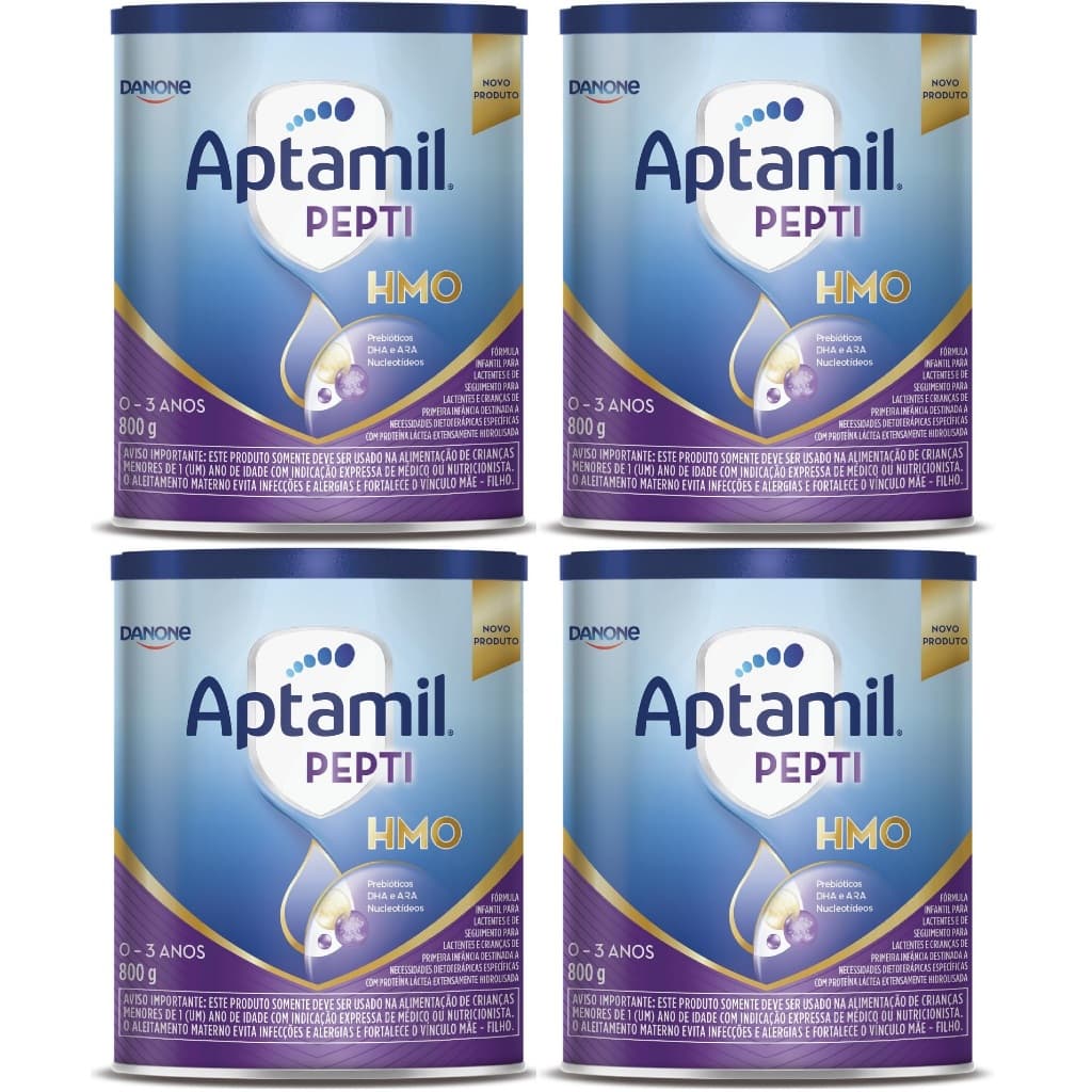 Kit 4 Latas Aptamil Pepti HMO 800gr  - 0 a 3 Anos EQ.1