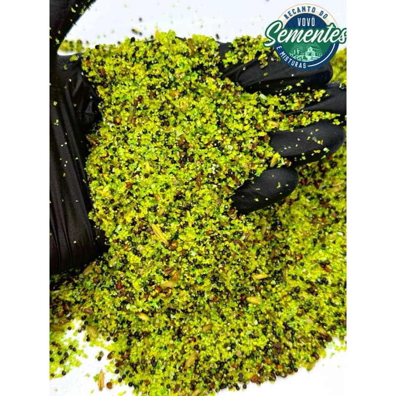 500G / 2KG Vitamina Jiló Mistura Premium P/ Canário Coleiro Periquito e aves pequenas Ração Nutritiva