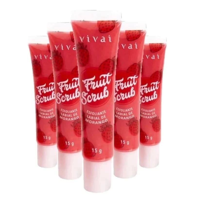 Esfoliante Labial Fruit Scrub Morango – Vivai