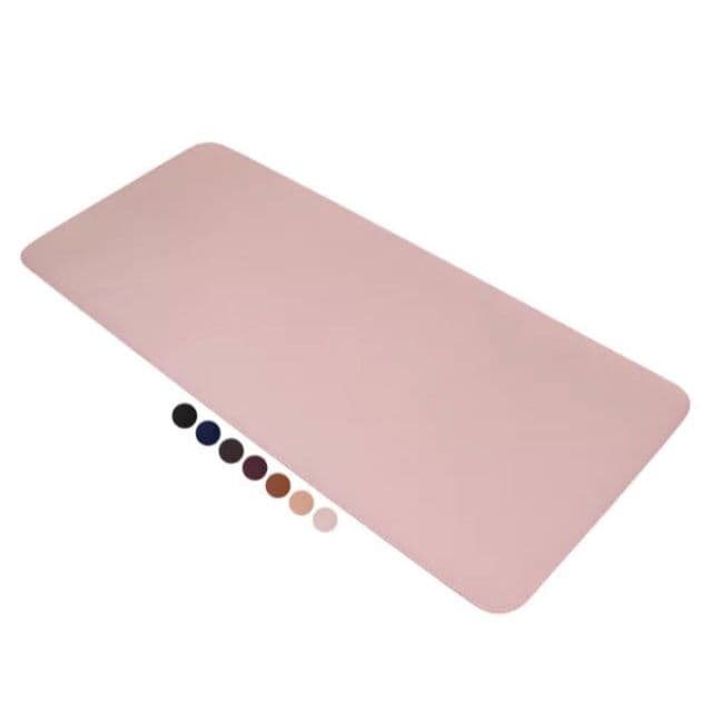 MousePad Grande Rosa  Desk Pad Couro Gamer Office Alta Qualidade