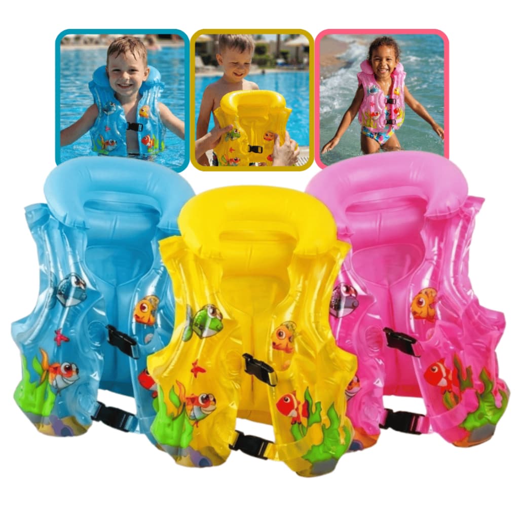 Boia Inflável Colete Piscina Praia Criança Bebê Unissex P M 10 a 35kg
