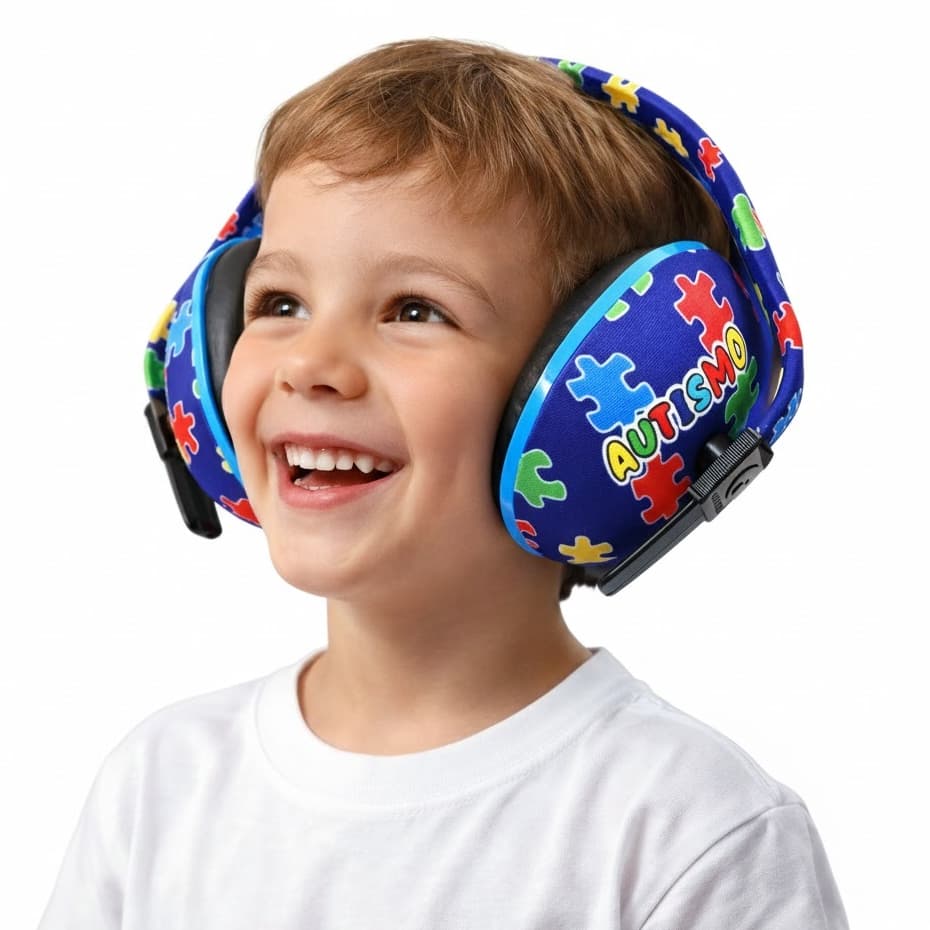 Abafador De Ruído Infantil TEA Personalizado Ajustável Confortável Protetor Auricular Autismo