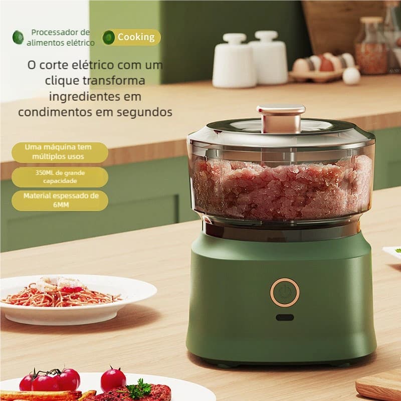 Moedor de carne elétrico 350ml multifuncional