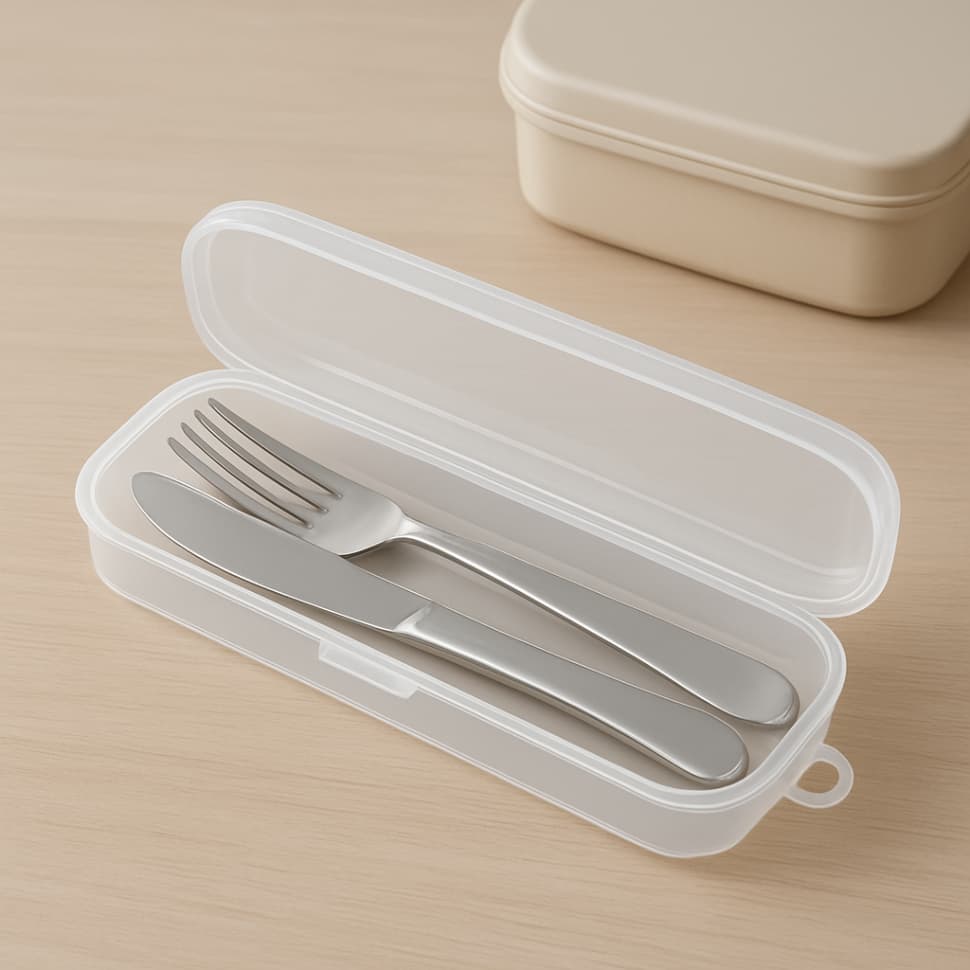 Estojo Porta Talheres Multiuso Compacto e Higiênico – Marmita, Viagem ou Porta Escova de Dente