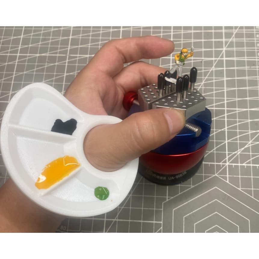 Kit 5 Mini Paletas de Tinta de Dedo Godê para Pintura - Hobby e Miniaturas