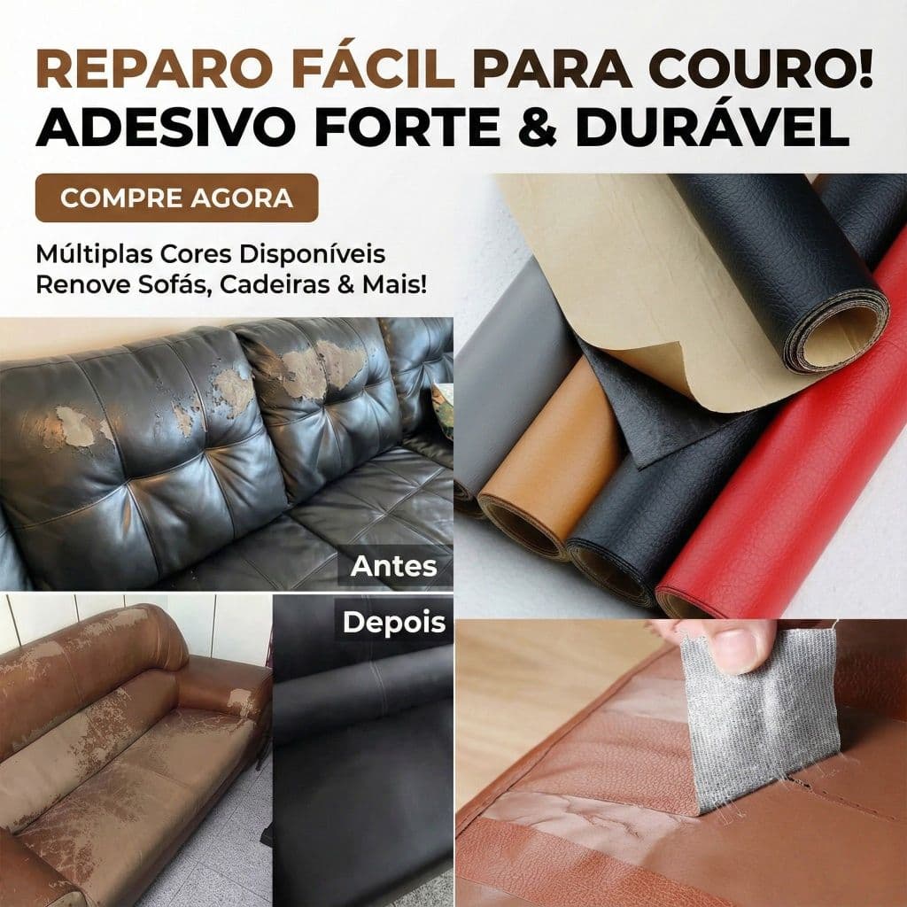 Remendo De Couro 100x140cm Ecológico Autoadesivo - Reparo De Sofá, Assentos De Carro, Bolsas E Muito Mais- Fácil Uso