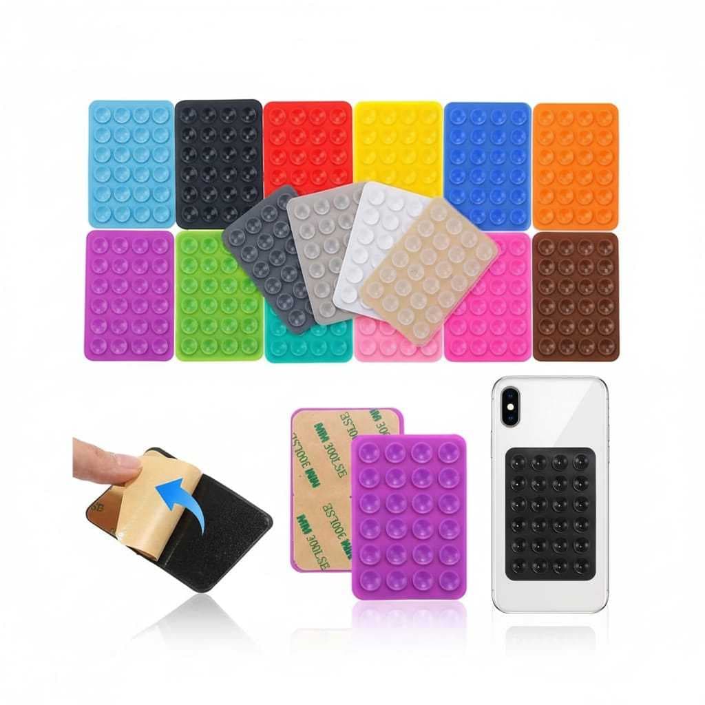 Kit Ventosas Celular Suporte Silicone Premium Capinha para Superfícies Lisas