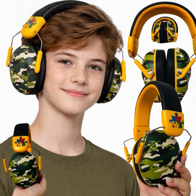 Abafador Autismo 32 DB  Infantil Fone Protetor de Som Ouvido Auricular Ruido Super Confortavel Tdah Tea Autista