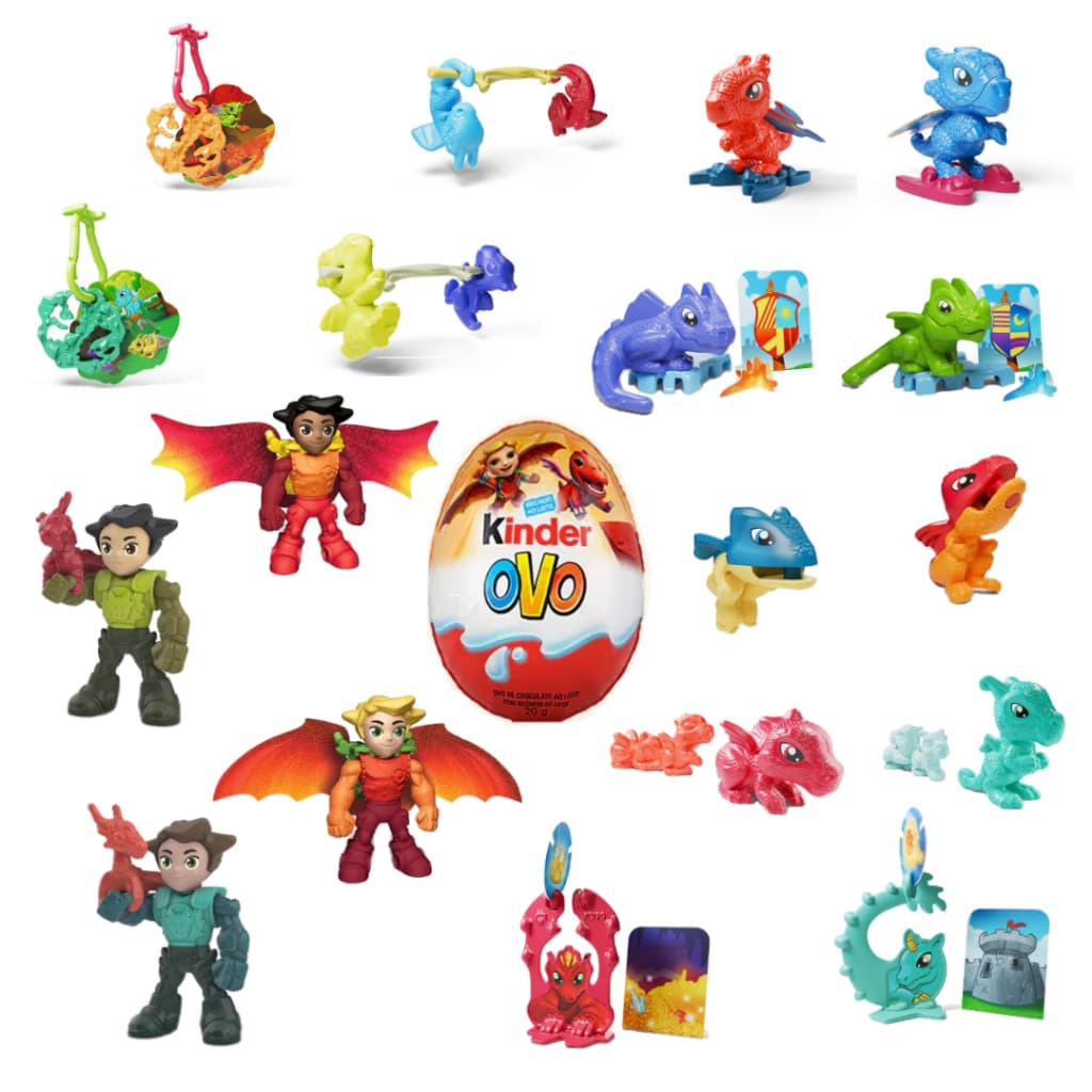 BRINQUEDOS KINDER OVO DRAGÕES 2025🐉💓