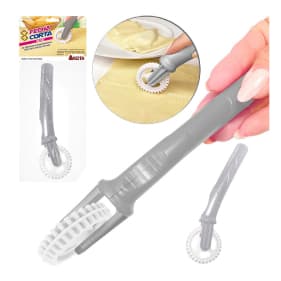 Carretilha Corta Fecha Massas Pastel Risole Plástico Prático Keita