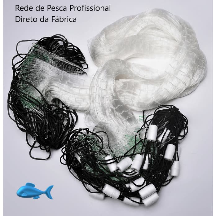 Redes de Pesca Malha 8cm Nylon 0,30 Altura 1,92  corvina, pescada, tainha, tilapia, traira,porquinho