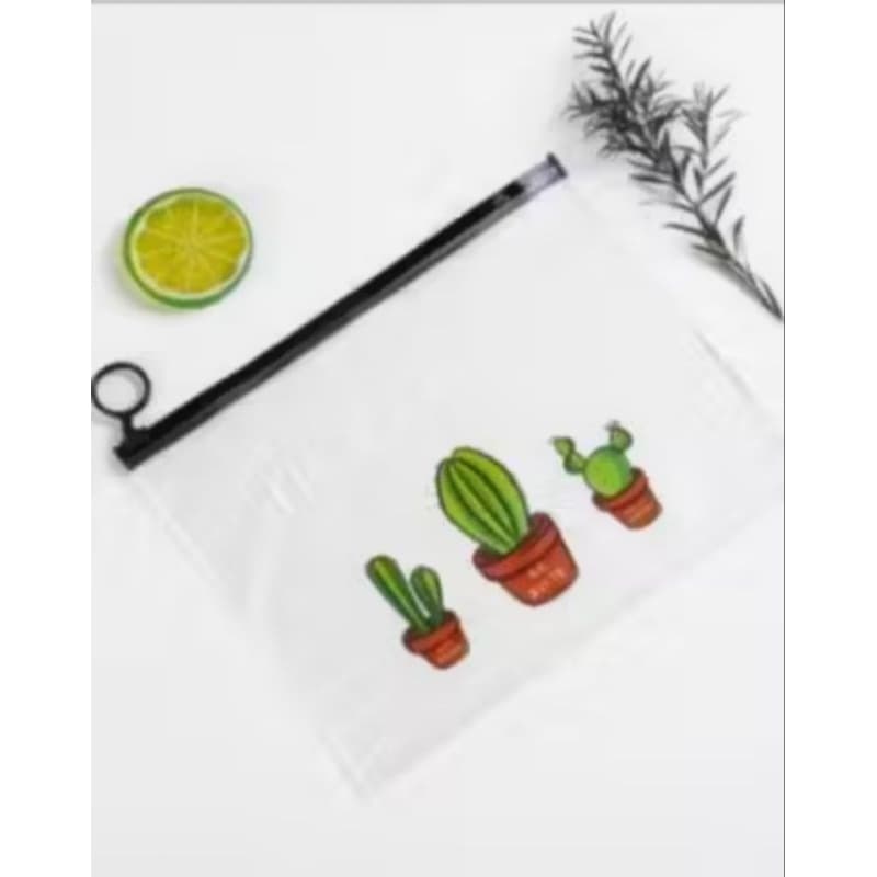 kit com 2 Necessaires transparente