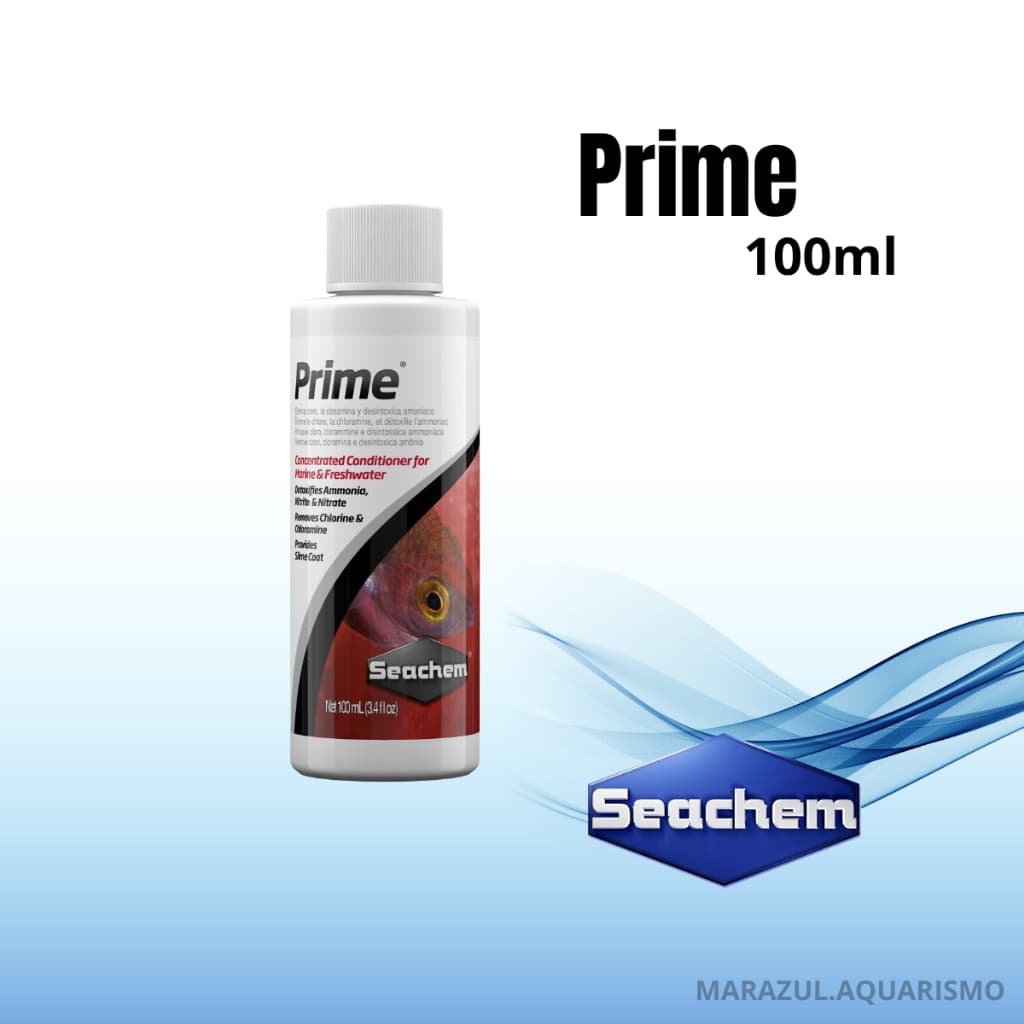 Seachem Prime 100ml - Removedor de Cloro, Amônia, Nitrito E Nitrato