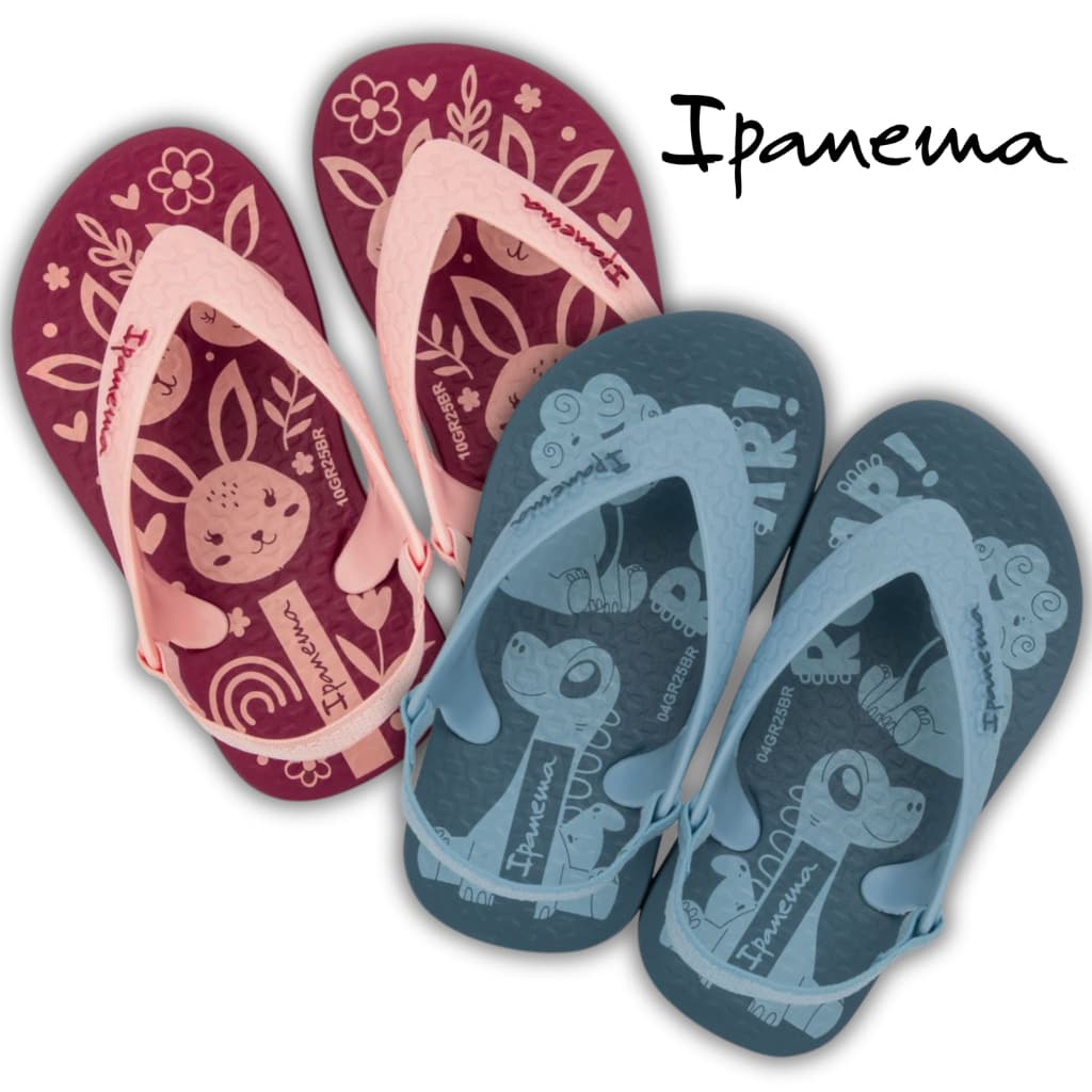 Chinelo Infantil Bebê Kids Com Elástico Menina Menino Azul Rosa Preto Polly 17 18 19 20 21 22 23 24