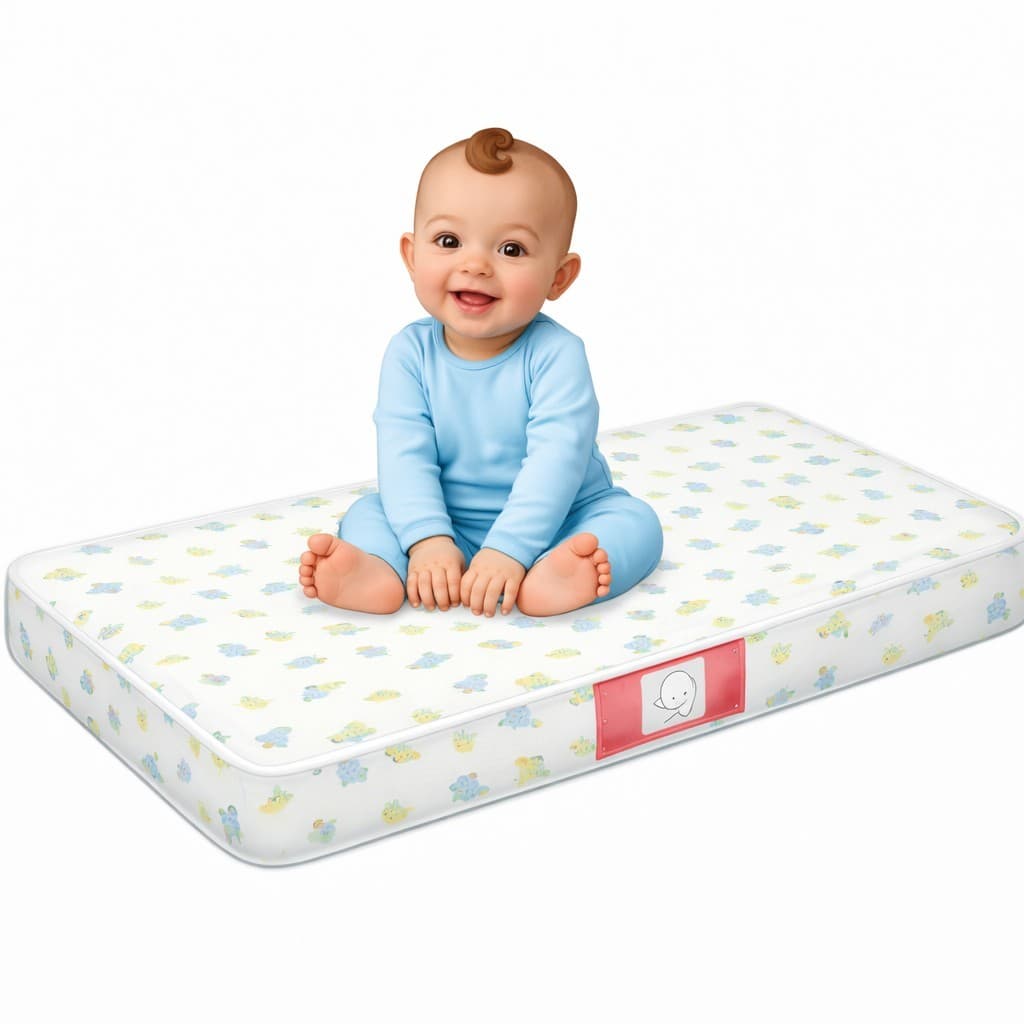 PROMOÇÂO Colchao de Berço 130x60x7 D18 Impermeável Respiravel Selo Inmetro Bejamin Moises